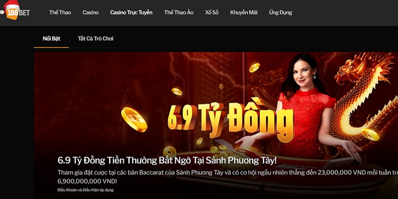 Các dịch vụ cá cược của 188bet