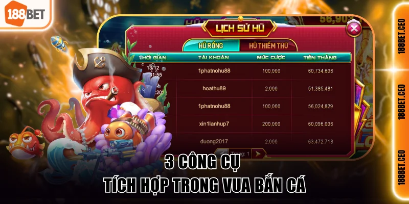 3 cong cu tich hop trong vua ban ca 3 công cụ tích hợp trong vua bắn cá