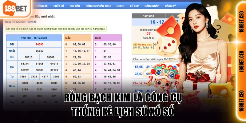 Rồng bạch kim là công cụ thống kê lịch sử xổ số
